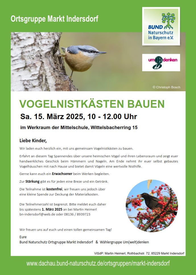 Flyer: Nistkastenbau